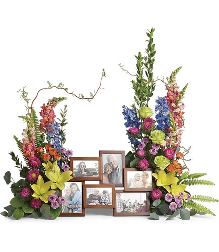 Loving Farewell Photo Tribute Bouquet from Rees Flowers & Gifts in Gahanna, OH